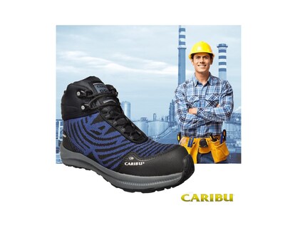 Foto 6 | Foto 6 | Bota Caribú 340 Industrial con Casco Azul Gris