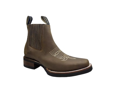 Foto 2 | Foto 2 | Botas Vaqueras de Piel Armenta 360 Crazy Marrones para Hombre