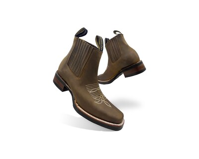 Foto 4 | Foto 4 | Botas Vaqueras de Piel Armenta 360 Crazy Marrones para Hombre