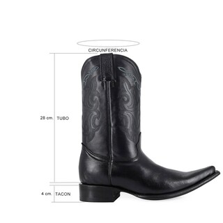 Foto 7 | Foto 7 | Botas El Malcreado Bv426 25.5 Holanda Negras