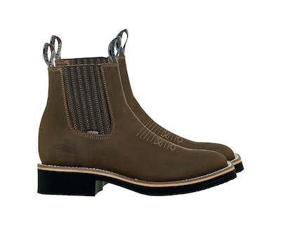 Foto 3 | Foto 3 | Botín Establo 982 Industrial Marrón de Piel para Hombre