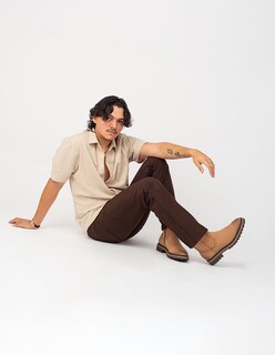 Foto 6 | Foto 6 | Botín Casual Dasalo En Corte Vaquero De Piel Vacuno Nubuck Para Hombre