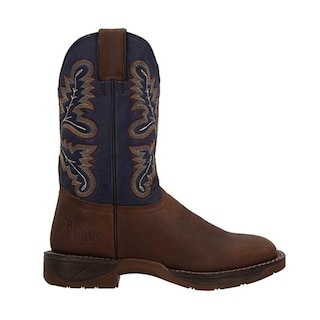 Foto 1 | Foto 1 | Bota Vaquera Caballero Rio Bravo Durango Botas Altas Vestir Tan/marino Talla 25 A 30 M