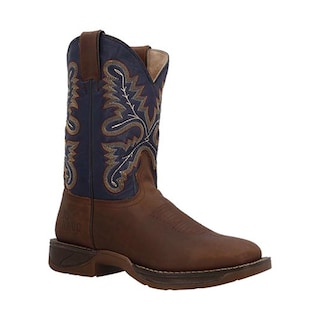 Foto 2 | Foto 2 | Bota Vaquera Caballero Rio Bravo Durango Botas Altas Vestir Tan/marino Talla 25 A 30 M