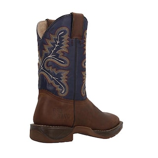 Foto 3 | Foto 3 | Bota Vaquera Caballero Rio Bravo Durango Botas Altas Vestir Tan/marino Talla 25 A 30 M