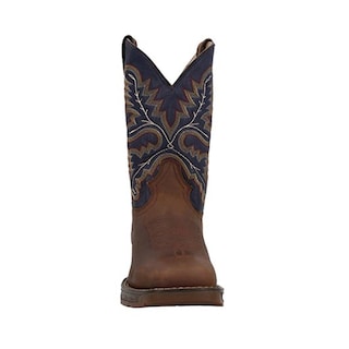 Foto 5 | Foto 5 | Bota Vaquera Caballero Rio Bravo Durango Botas Altas Vestir Tan/marino Talla 25 A 30 M