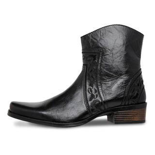 Foto 6 | Foto 6 | Botas Urban Cowboy Hombre Botin Piel Vestir Comodas Negro