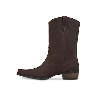 Foto 5 | Foto 5 | Bota Vaquera Urban Cowboy Hombre Piel Natural Punta Cuadrada Cafe