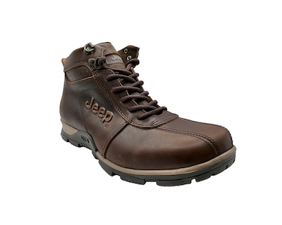Foto 2 | Foto 2 | Botas Jeep 10427 De Piel Casual Café Para Hombre