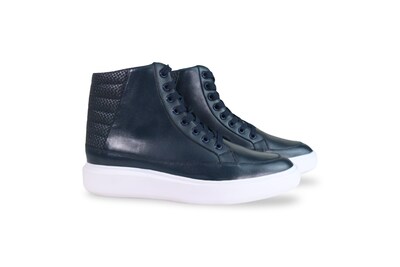 Foto 2 | Foto 2 | Bota Sport Hombre Benissimo 33503 Azul Piel Casual