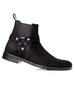 Foto 1 | Foto 1 | Botin Daraimar Chelsea Arnes Hombre Gamuza Negro
