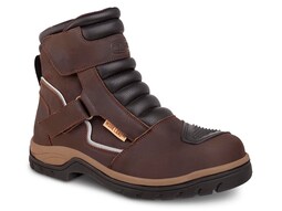 Bota para Hombre Motociclista Biker Sport Workland 77423 color Café