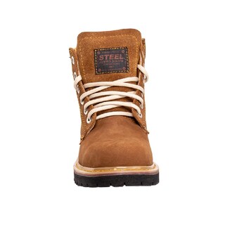 Foto 4 | Foto 4 | Botas Steel Boost Cafés para Hombre