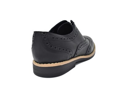 Foto 3 | Foto 3 | Bostoniano Warlock 9155 Negro De Piel Para Hombre