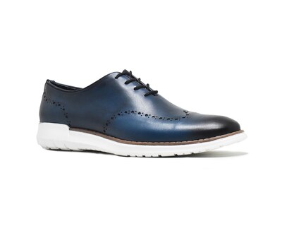 Foto 1 | Foto 1 | Bostoniano Warlock 5039 Azul De Piel Para Hombre