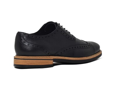 Foto 3 | Foto 3 | Bostoniano Warlock 8004 Negro De Piel Para Hombre