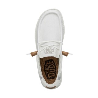 Foto 2 | Foto 2 | Mocasines Hey Dude Wally Break Stitch, Color Blanco, Talla 14, Para Hombre - Venta Internacional.