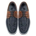 Calzado Para Caballero Marino Piel Tejido Chedron Piel Latino Estilo 700 #27 Nueva Imagen