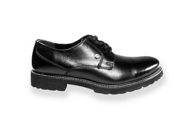 Foto 1 | Foto 1 | Zapato Casual Hombre Benissimo 6503 Piel Negra Suela Gruesa