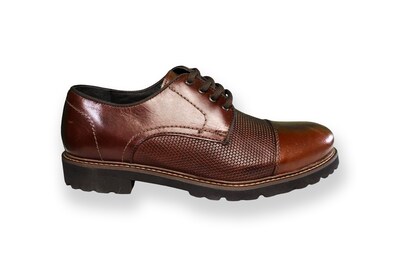 Foto 1 | Foto 1 | Zapato Casual Hombre Benissimo 6505 Piel Café Grabado