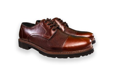 Foto 2 | Foto 2 | Zapato Casual Hombre Benissimo 6505 Piel Café Grabado