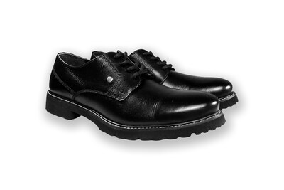 Foto 3 | Foto 3 | Zapato Casual Hombre Benissimo 6503 Piel Negra Suela Gruesa