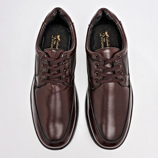 Foto 3 | Foto 3 | Mas Descanso Zapato Casual Para Hombre Café Piel De Borrego