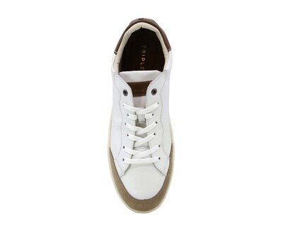Foto 6 | Foto 6 | Sneaker Casual de Piel Triples Edric 36053 Blancos para Hombre