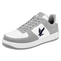 Tenis Urbanos American Fire Gris con Blanco para Joven