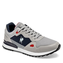 Tenis Urbanos American Polo 124720-f Grises para Hombre
