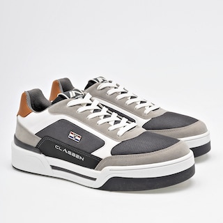 Foto 2 | Foto 2 | Tenis Urbanos Clasben Grises con Blanco para Hombre