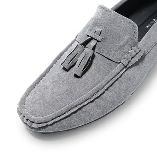 Foto 6 | Foto 7 | Mocasines Formales de Gamuza Shendy Vendy Apolo Grises para Hombre