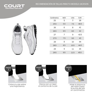 Foto 8 | Foto 8 | Court Jackson Tenis Ultra Cómodo Para Hombre Transpirable