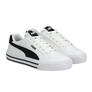Foto 2 | Foto 2 | Tenis Puma Court Classic Vulc Casual Juvenil Blanco para Hombre