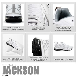 Foto 7 | Foto 7 | Court Jackson Tenis Ultra Cómodo Para Hombre Transpirable