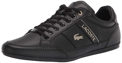 Foto 1 | Foto 1 | Zapatillas Lacoste Chaymon Para Hombre En Piel Negro/negro/dorado - Venta Internacional.