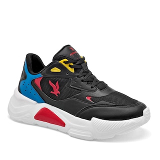 Foto 1 | Foto 1 | American Fire Tenis Urbano Para Hombre Negro Azul Rojo