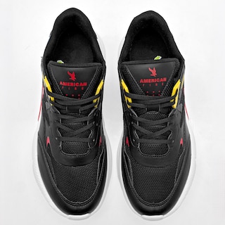 Foto 3 | Foto 3 | American Fire Tenis Urbano Para Hombre Negro Azul Rojo