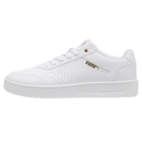 Tenis Puma Court Classic Casual Blanco Juvenil