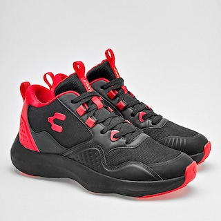 Foto 2 | Foto 2 | Charly Tenis Deportivo Para Hombre Negro Rojo, Basquetball Cod.129603