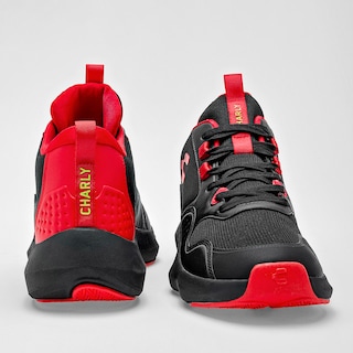 Foto 3 | Foto 3 | Charly Tenis Deportivo Para Hombre Negro Rojo, Basquetball Cod.129603