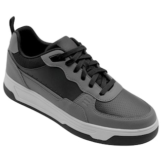 Foto 2 | Foto 2 | Tenis Con Cordones Exterior Piel Vegana Color Gris Para Hombre De Rbcollection