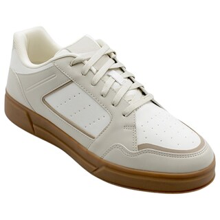 Foto 2 | Foto 2 | Tenis Con Cordones Exterior Piel Vegana Color Beige Para Hombre De Rbcollection