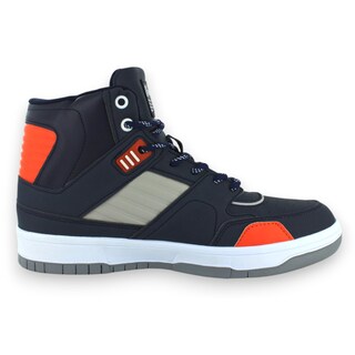 Foto 3 | Foto 3 | Tenis Casual Azul Marino Naranja Hombre 25bosse Newk