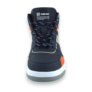 Foto 4 | Foto 4 | Tenis Casual Azul Marino Naranja Hombre 25bosse Newk