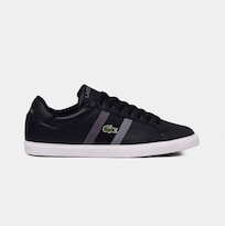 Tenis Lacoste Grad Vulc 120 Negro De Piel Casual Para Hombre - Original