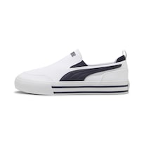 Tenis Puma Court Classic Vulc Slipon Unisex Azul Marino