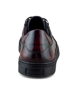 Foto 3 | Foto 3 | Tenis De Piel Vacuno Camaleón Vino Para Hombre