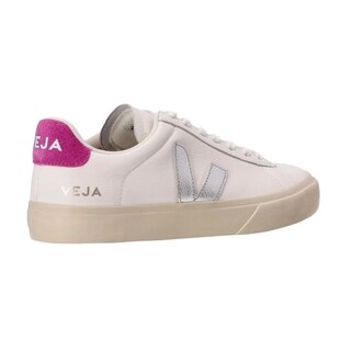 Foto 3 | Foto 3 | Tenis Veja De Campo Color Blanco Con Logo Plateado Y En La Parte Trasera Gamuza En Color Fucsia