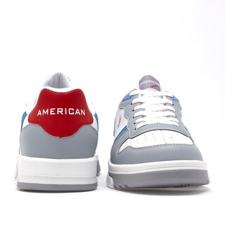 Foto 4 | Foto 4 | American Fire Tenis Urbano Para Hombre Blanco Gris Azul